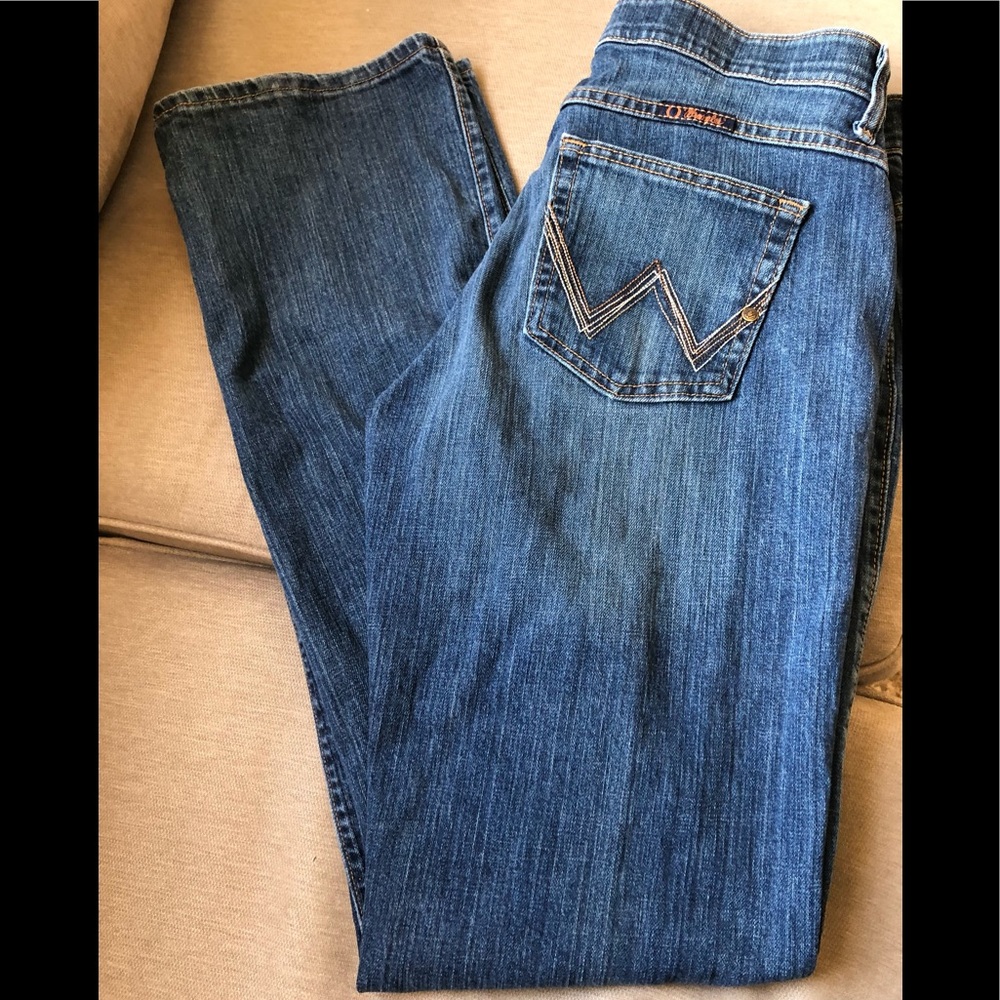 Wrangler Q Baby Women’s Jeans The Ultimate Riding Jeans 9/10x36 , Bootcut, EUC